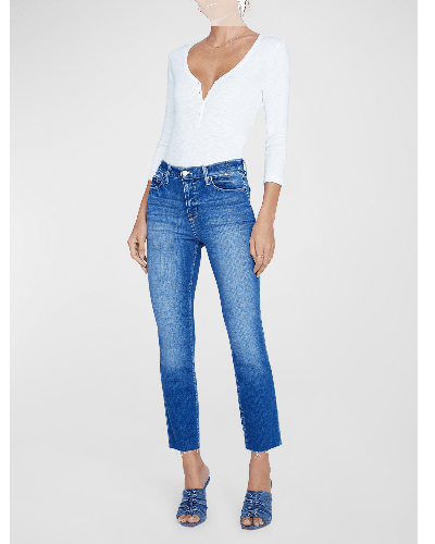 Shop L Agence Sada Cropped Slim Jeans In Maywood