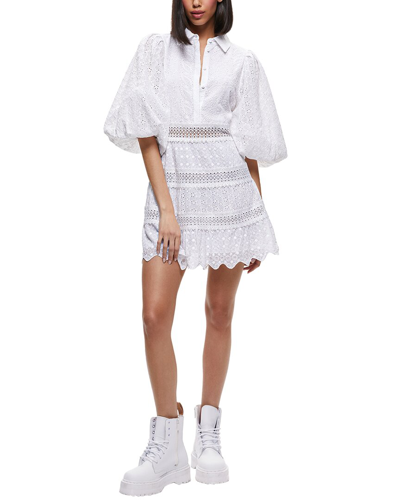 Shop Alice And Olivia Blakesley Min Dress In White