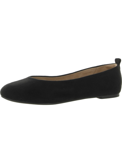Shop Rsvp Belen Womens Cushioned Footbed Slip-on Ballet Flats In Black
