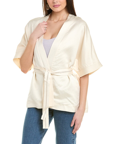 Shop Peserico Linen-blend Jacket In White