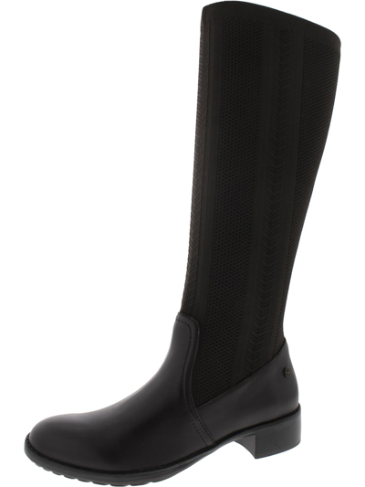 Shop Aetrex Belle Womens Knit Tall Mid-calf Boots In Black