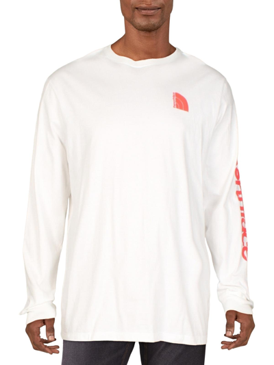 Shop The North Face Mens Cotton Graphic T-shirt In White