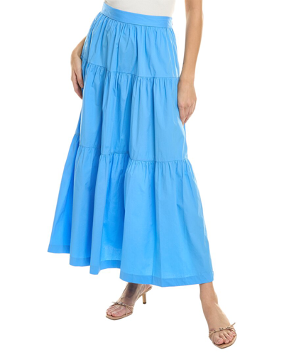 Shop Staud Sea Skirt In Blue