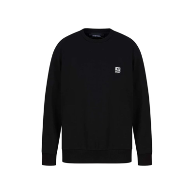 Shop Diesel Cotton Men's Sweater In Black
