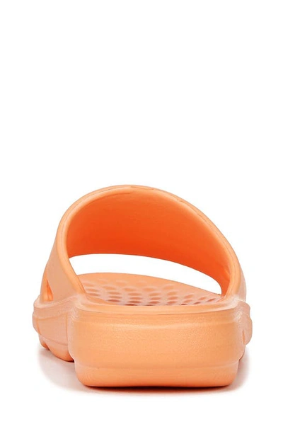 Ryka Restore Womens Slip On Flat Pool Slides In Mock Orange