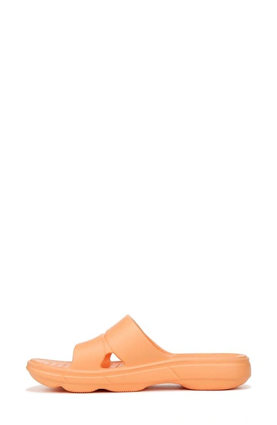 Ryka Restore Womens Slip On Flat Pool Slides In Mock Orange