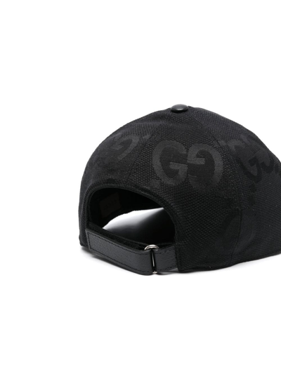 Shop Gucci Jumbo Gg Baseball Cap In Black