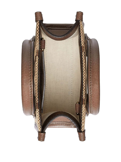 Shop Gucci Jumbo Gg Mini Tote Bag In Brown