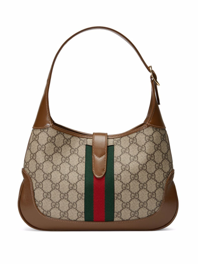 Shop Gucci Jackie 1961 Small Shoulder Bag In Brown