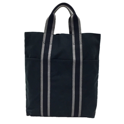 Shop Hermes Toto Canvas Tote Bag () In Black