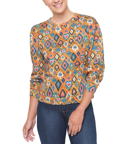 Shop Emily Lovelock Tessa Sweatshirt In Saffron Multi