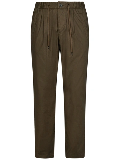 Shop Herno Trousers In Verde