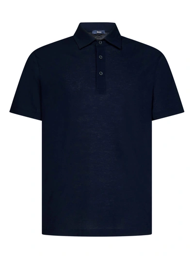 Shop Herno Polo Shirt In Blu