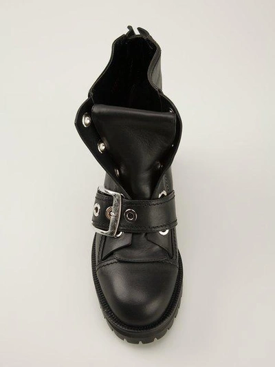 Shop Alexander Mcqueen Buckled Boots