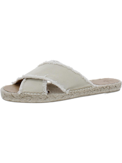 Shop Castaã±er Womens Open Toe Slip On Slide Sandals In Grey