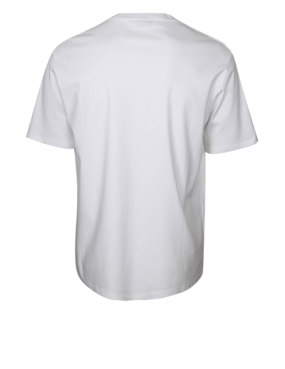 Shop Lanvin Cotton T-shirt With Logo In Optic White
