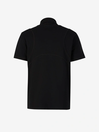 Shop Alexander Mcqueen Cotton Pique Polo In Negre