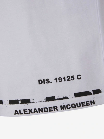 Shop Alexander Mcqueen Graffiti Cotton T-shirt In White