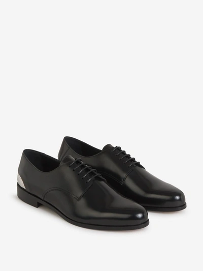 Shop Alexander Mcqueen Patent Leather Derby Shoes In Negre