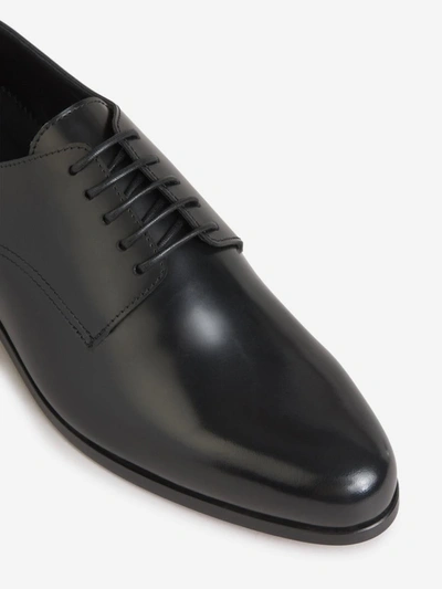 Shop Alexander Mcqueen Patent Leather Derby Shoes In Negre