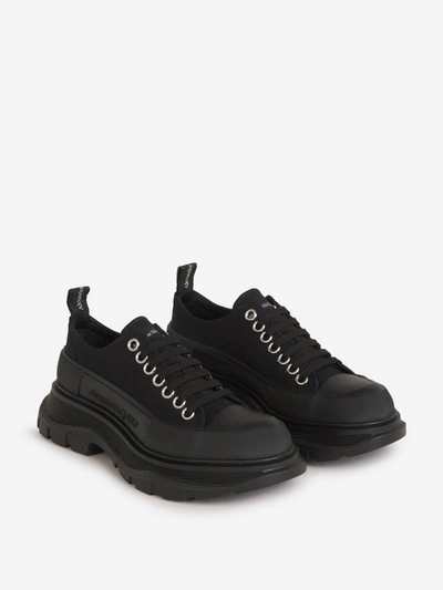 Shop Alexander Mcqueen Tread Slick Sneakers In Negre