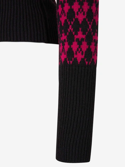 Shop Ami Alexandre Mattiussi Ami Paris Bicolor Monogram Sweater In Beige And Red
