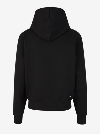 Shop Amiri Logo Hood Sweatshirt In Negre