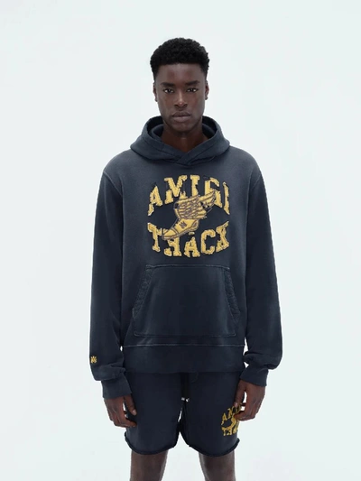Shop Amiri Patch Hood Sweatshirt In Negre