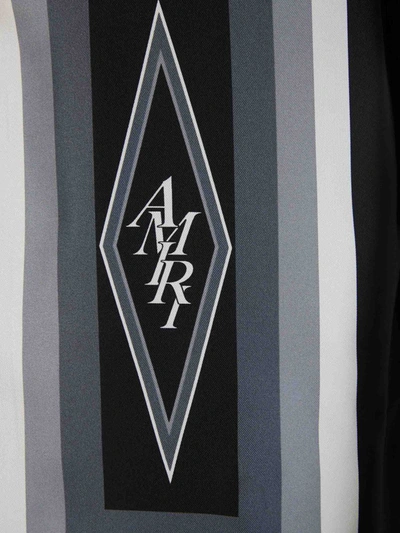 Shop Amiri Silk Printed Shirt In Negre