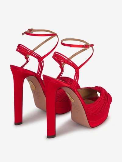 Shop Aquazzura Bellini Beauty Sandals In Vermell