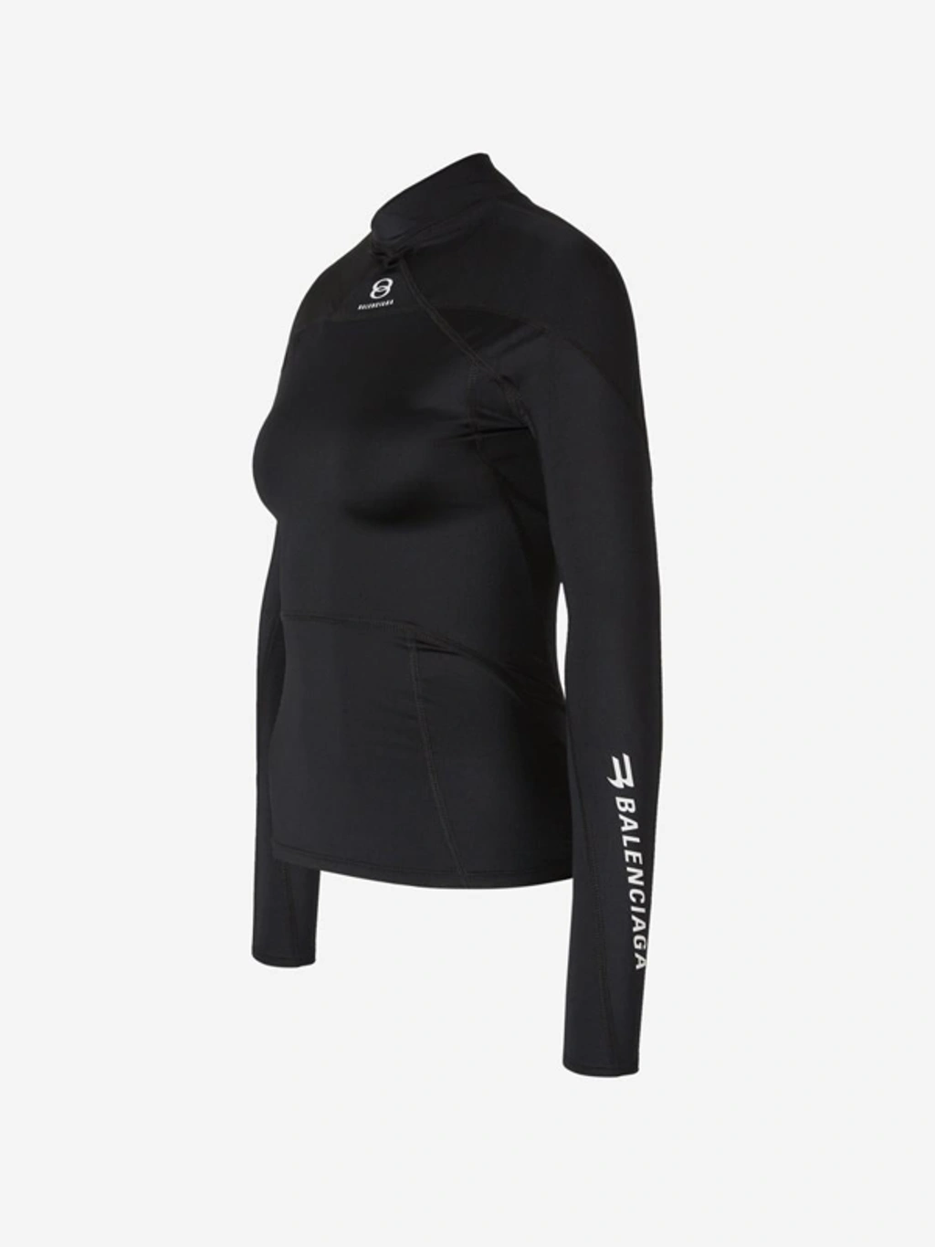 Balenciaga Sporty B Activewear Top In Black | ModeSens