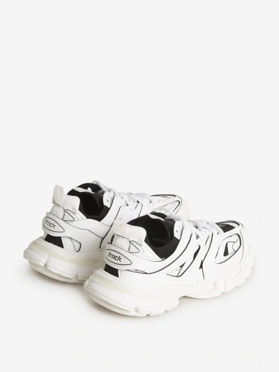 Shop Balenciaga Track Sock Sneakers In Blanc