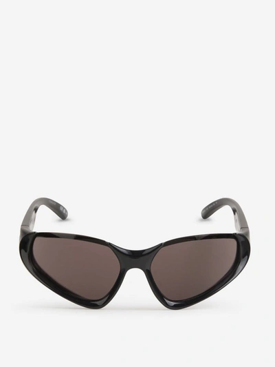 Shop Balenciaga Xpander Rectangle Sunglasses In Negre