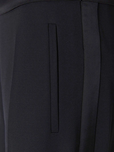 Shop Balmain Wool Dress Pants In Black