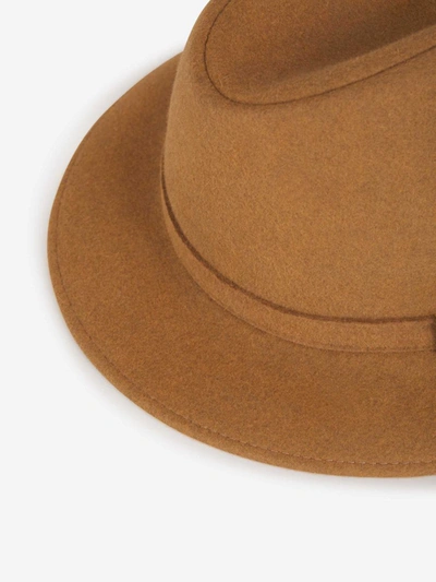 Shop Borsalino Alessandria Pocket Hat In Camel