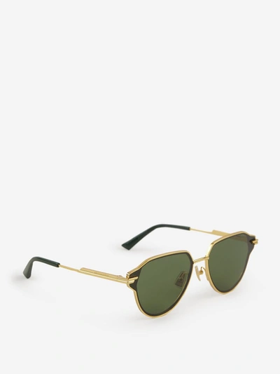 Shop Bottega Veneta Aviator Sunglasses In Verd Fosc
