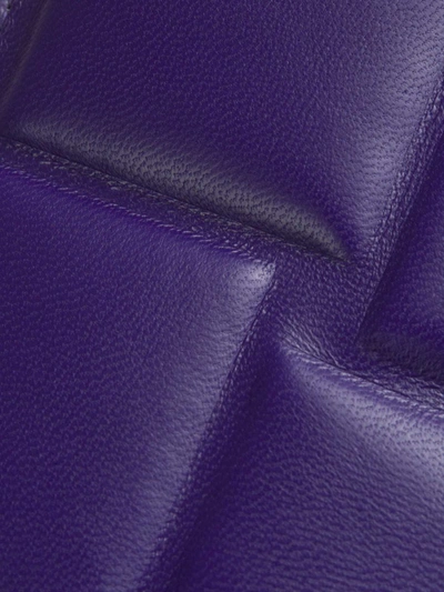 Shop Bottega Veneta Padded Leather Purse In Electric Blue