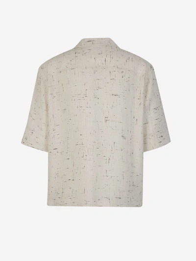 Shop Bottega Veneta Pocket Textured Shirt In Crema