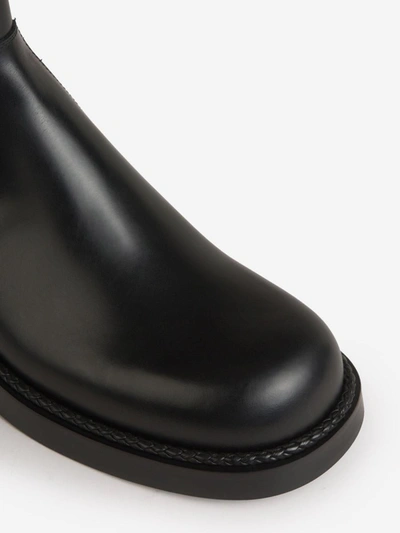 Shop Bottega Veneta Smooth Leather Boots In Negre