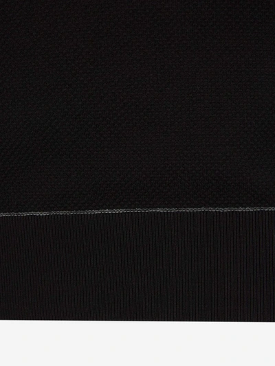Shop Brioni Textured Knit Polo In Negre