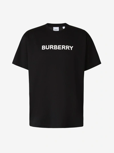 Shop Burberry Embossed Logo T-shirt In Black