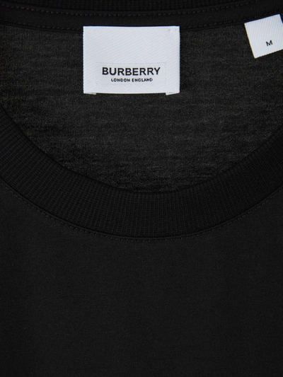 Shop Burberry Embossed Logo T-shirt In Black