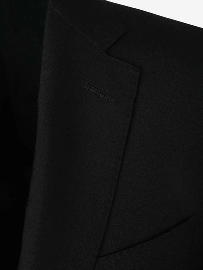 Shop Canali Wool Milano Suit In Black