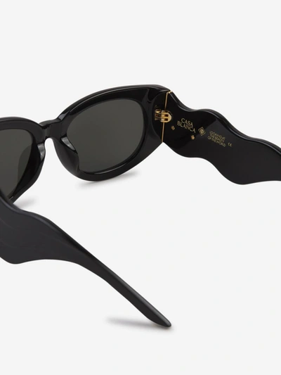 Shop Casablanca Logo Sunglasses In Negre