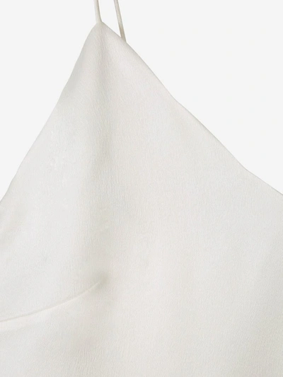 Shop Chloé X Atelier Jolie Straps Silk Top In Blanc