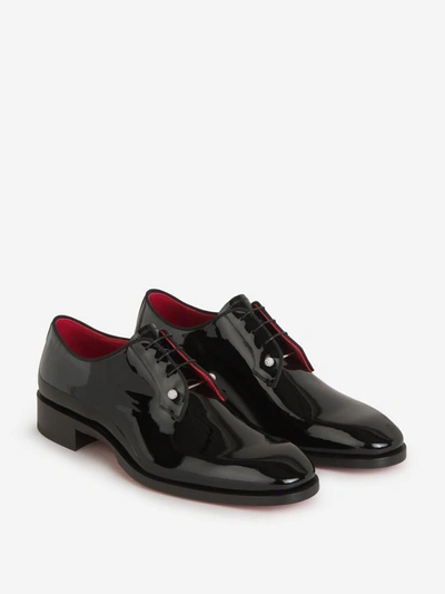 Shop Christian Louboutin Chambeliss Leather Shoes In Negre