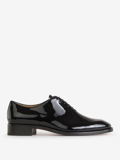 Shop Christian Louboutin Corteo Patent Leather Shoes In Negre