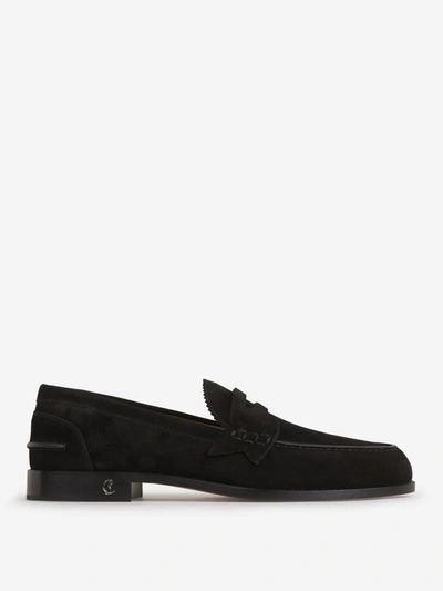 Shop Christian Louboutin No Penny Loafers In Negre