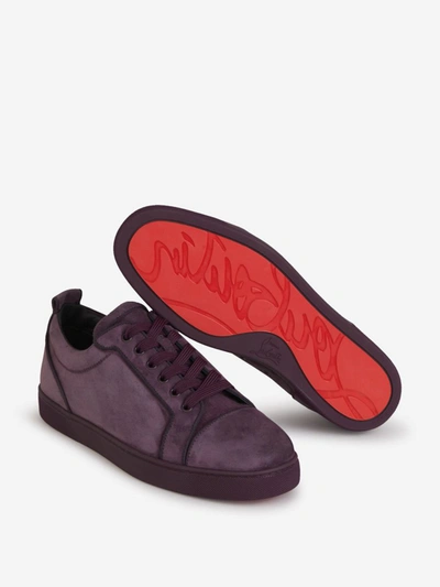 Shop Christian Louboutin Sneakers Junior Orlato In Black Suede Heel