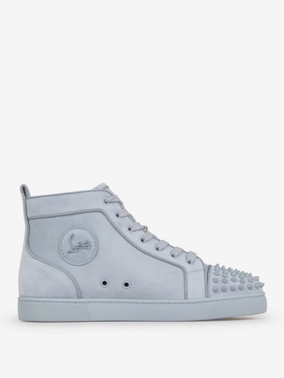 Shop Christian Louboutin Sneakers Louis Junior Spikes In Sky Blue